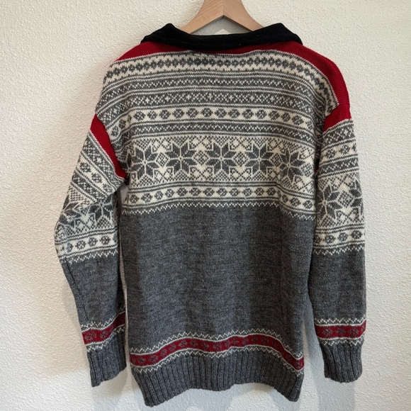 Bertind of Norway Sweater Adult Small 100% Merino Wool Fair Isles Snowflake Soft - Picture 7 of 7